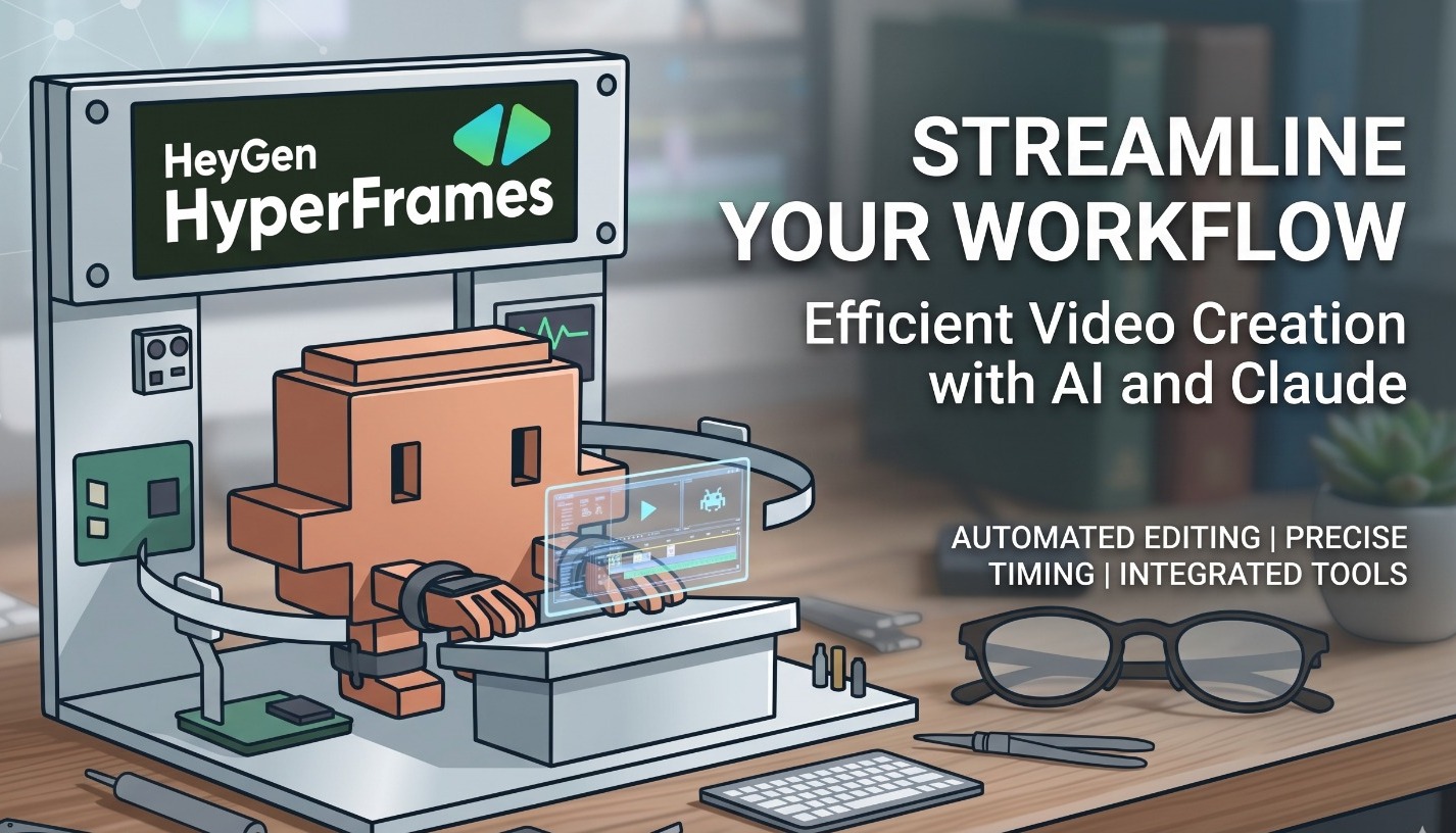 One Prompt, One Studio: How HyperFrames + Claude Turn Anyone Into a Video Editor